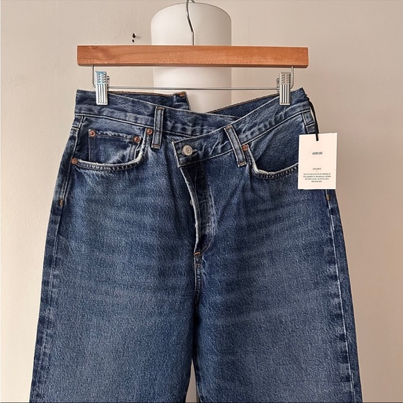 NWT Agolde Criss Cross Straight Jeans - Picture 2 of 6
